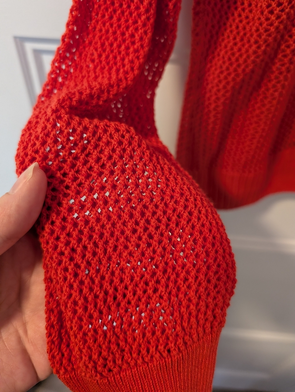 Uniqlo/Mesh Long Sleeve Cardigan Sz S - Picture 5 of 6